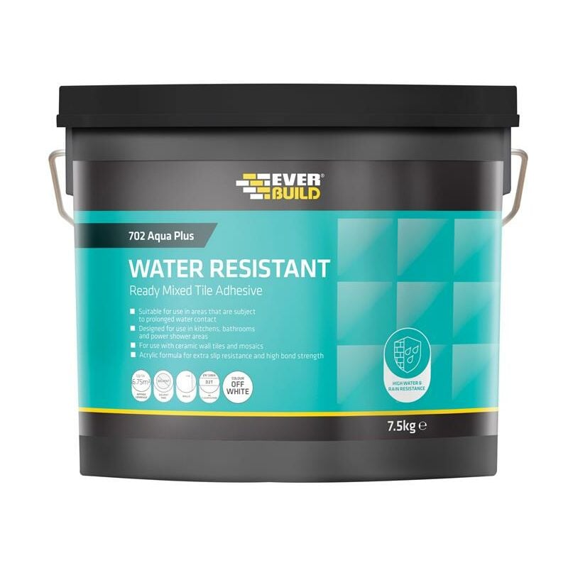 RES05 702 Water Resistant Tile Adhesive 7.5kg/5 litre EVBRES05 - Everbuild