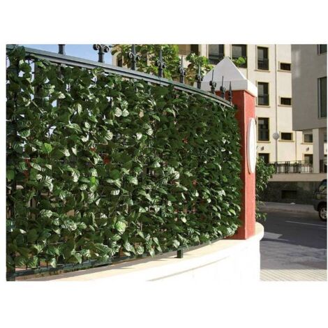 Evergreen Arella Laurel en polypropyle'ne Haie artificielle 300x100 cm pour jardin exte'rieur