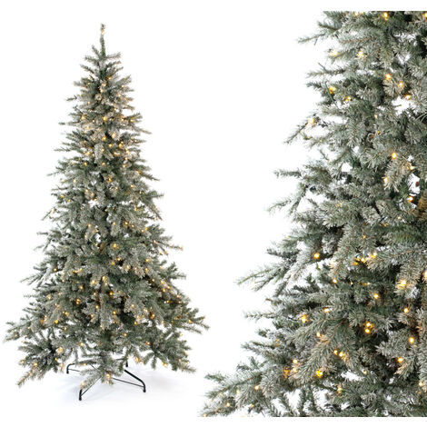 Evergreen Künstlicher Weihnachtsbaum Frost Fichte LED  Weiß
