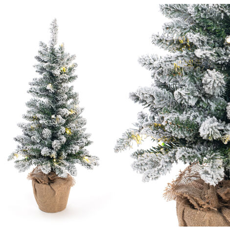 Evergreen Künstlicher Weihnachtsbaum Kunstschnee LED  Grün/Weiß