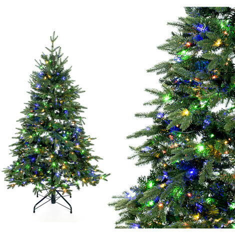 Evergreen Künstlicher Weihnachtsbaum Sherwood Fichte LED  Grün