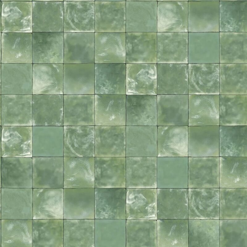 

Papel pintado Tiles verde - Verde - Evergreen