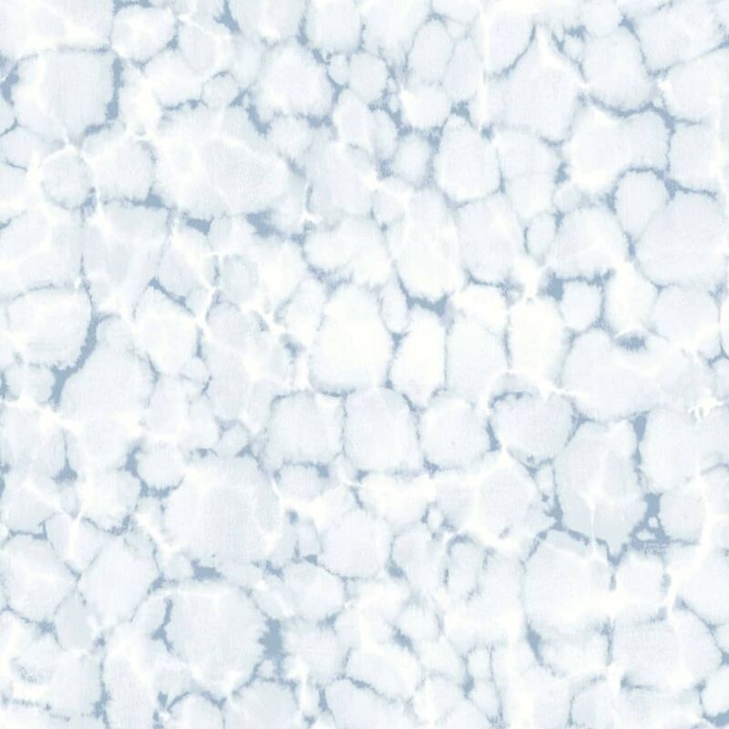 

Papel pintado Watercolours blanco y azul - Multicolor - Evergreen