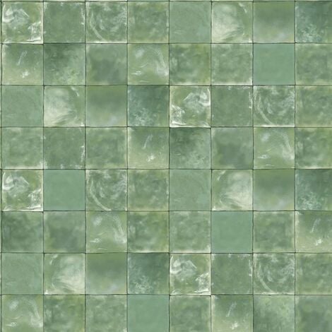 Evergreen Papier peint Tiles Vert Noordwand - Vert