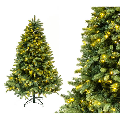 Evergreen Sapin de Noël artificiel Vermont épicéa  LED incluses  Vert  180 cm