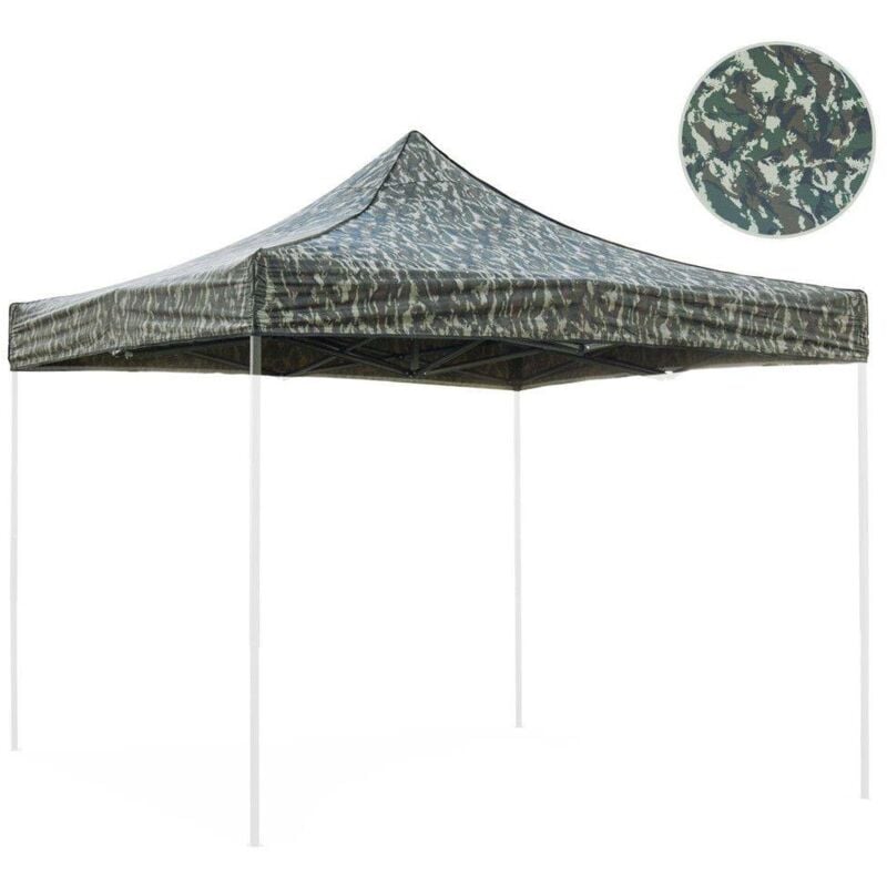 Toit de camouflage militaire imperméable 3x3 m pour remplacement de tonnelle pliable