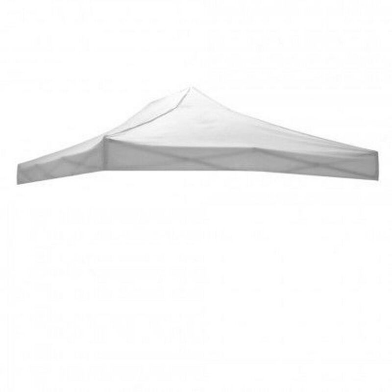 Couverture de toit de remplacement en tissu imperméable pour gazebo refermable Blanc 300x450 cm