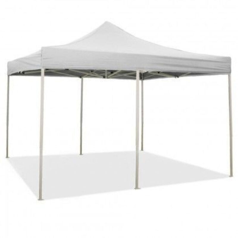 Evergreen - Gazebo pliable pliable 3 x 6 Blanc recouvert de pvc imperméable