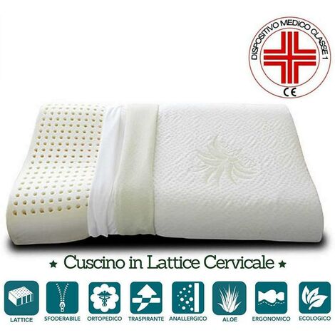 Guanciale Cuscino Letto Rombi Federa Cotone Morbido Anallergico Lavabile  100% Made In Italy