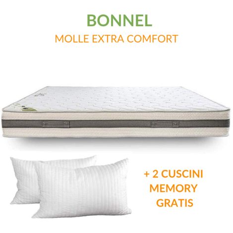 Materasso Ortopedico Mal Di Schiena.Evergreenweb Materasso Matrimoniale 180x200 Alto 20cm A Molle In Acciaio E Waterfoam Con Coppia Cuscini Memory Ortopedico Contro Mal Di Schiena Rigido Extra Comfort X Tutti Letti Reti Fisse Offerta