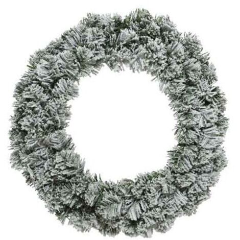 Everlands corona di natale imperial innevata 50 cm 680462
