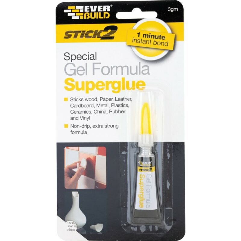 Stick 2 Supeglue Gel 3GM - Everbuild