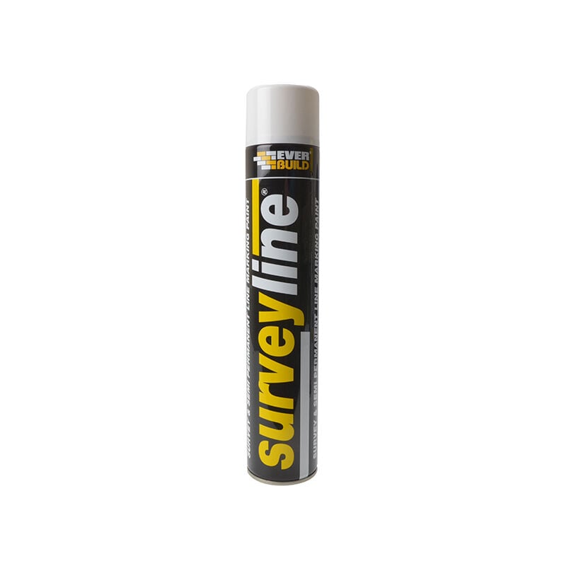 Everbuild - surveywe Survey Line Marker Spray White 700ml evbsurveywh