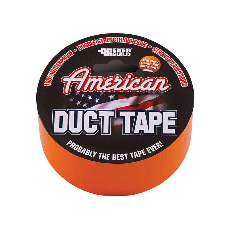 USDUCT0G25 American Duct Tape 50mm x 25m Orange EVBUSDTO25M - Everbuild