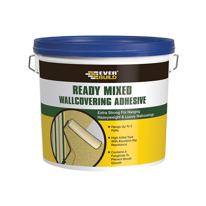 Everbuild - WALLREADY4 Ready Mixed Wallcovering Adhesive 4.5kg EVBWALLRD4