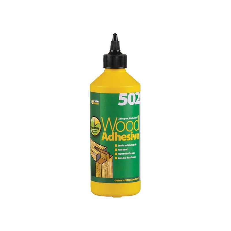 Everbuild - WOOD05 502 All Purpose Weatherproof Wood Adhesive 500ml EVBWOOD05