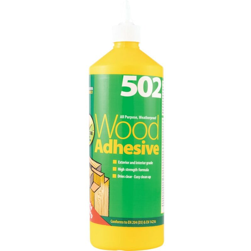 Everbuild - 502 All Purpose Waterproof Wood Adhesive 1L