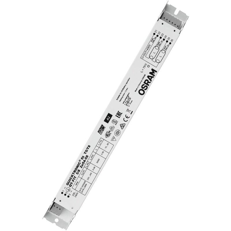 Osram - 873842 Elektronisches Vorschaltgerät für T5/T8 qt-fit 5/8 2X54-58/220-240