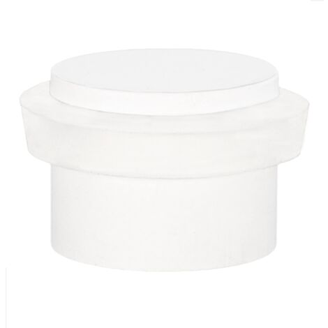 EVI Herrajes  Fermaporta Adesivo  28 x 20 mm  Gomma Bianca di Silicone Naturale  Acciaio Inox Finitura Laccato  Ottima Adesione  100% funzionale  Mod. I-163-BBL