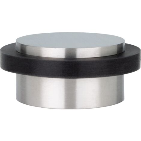 Fermaporta Adesivo EVI In Acciaio Inox - Gomma Silicone Nera, 45x14mm, Design Moderno E Discreto - Foto 3