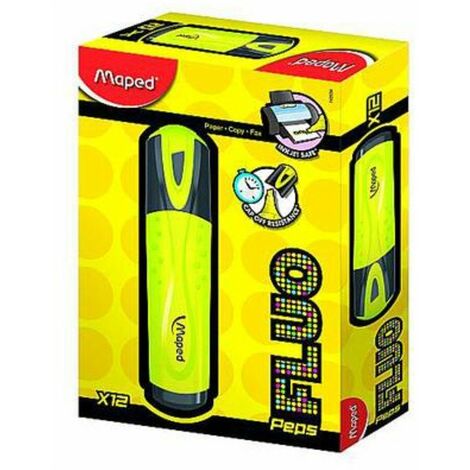 EVIDENZIATORE MAPED GIALLO x12