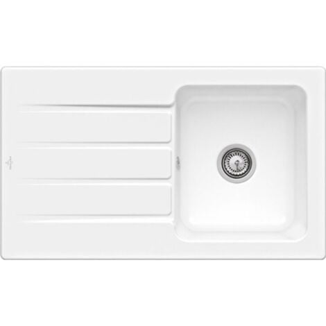 Evier 1 bac 86 x 51 cm VILLEROY ET BOCH Architectura 50 Blanc