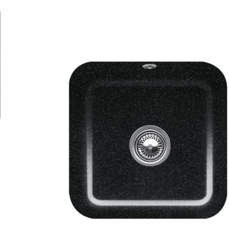 Evier 1 bac VILLEROY ET BOCH Cisterna 50 Chromite CeramicPlus avec vidage automatique