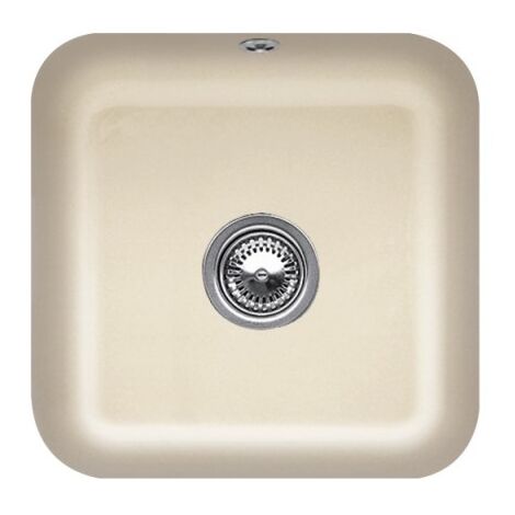 Evier 1 bac VILLEROY ET BOCH Cisterna 50 Ivory CeramicPlus
