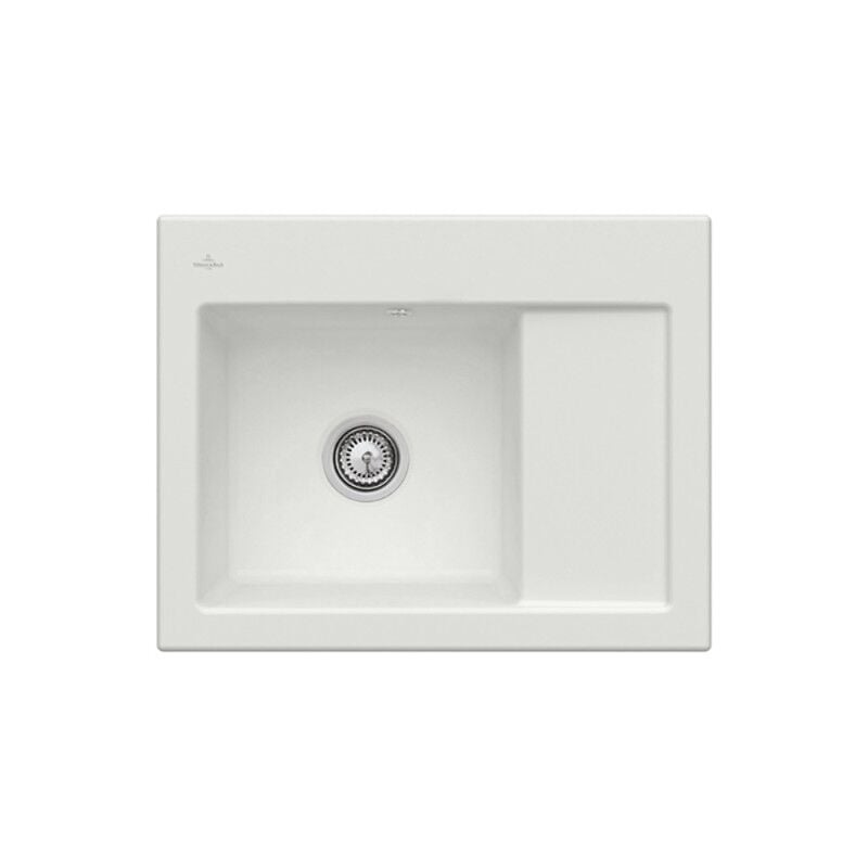 Villeroy&boch - Evier 1 bac villeroy et boch Subway 45 Compact 65 x 51 cm egouttoir a droite Steam CeramicPlus