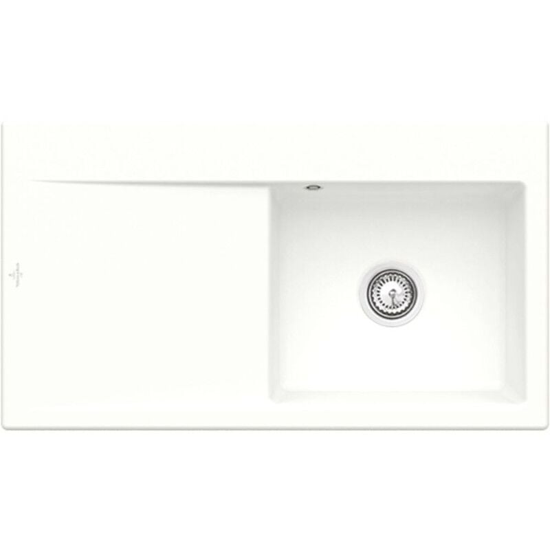 Villeroy&boch - Evier 1 cuve avec vidage automatique villeroy et boch Subway 50 flat blanc ceramic plus
