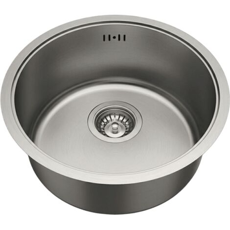 Evier 1 cuve ronde 42.5cm en inox Essebagno Essenox