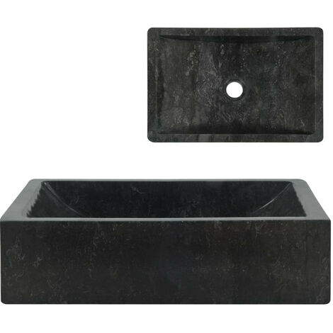 Évier 45 x 30 x 12 cm Marbre Noir