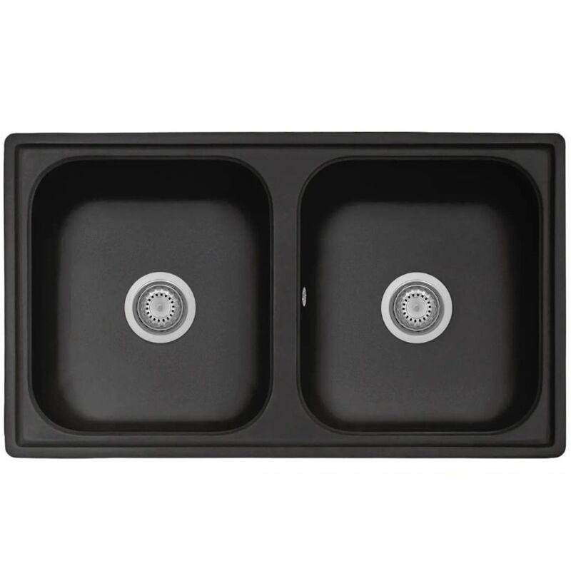 Vier 86x50 2 bacs noir