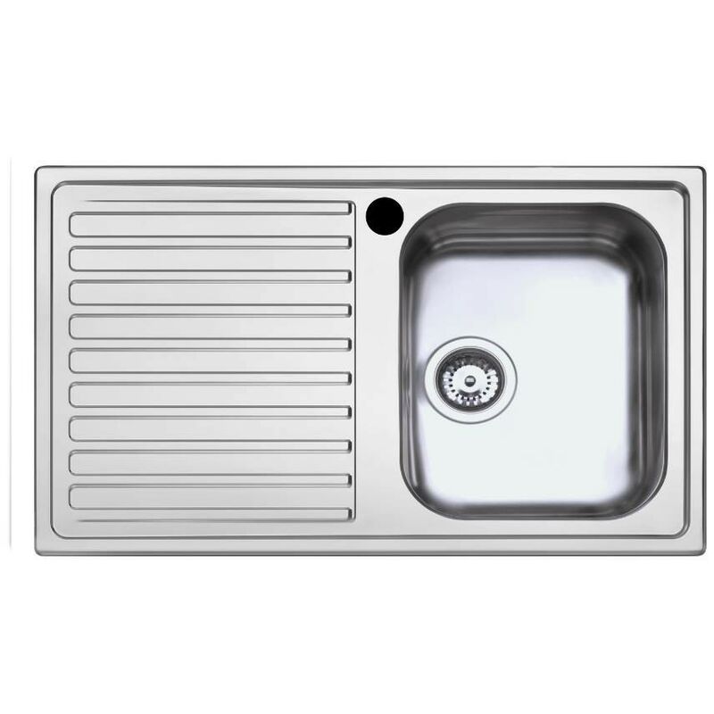 Samet - Evier avec une cuve et égouttoir à gauche 86x50 cm SAXT331A