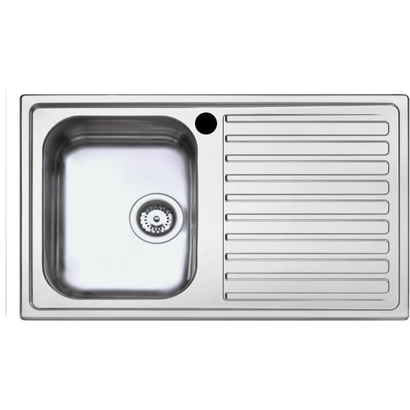 Samet - Evier à un bac avec égouttoir à droite 86x50 cm SAXT331A