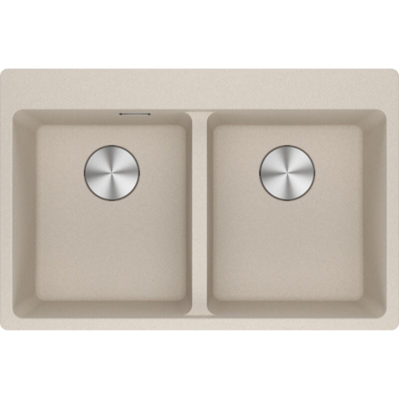 Franke - Cuve Maris Fragranit mrg 620-34-34 - Café crème - Automatique - 760 x 500 x 200 mm (sous-meuble 80 cm)