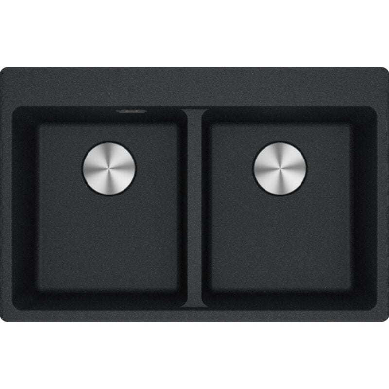 Franke - Cuve Maris Fragranit mrg 620-34-34 - Onyx - Automatique - 760 x 500 x 200 mm (sous-meuble 80 cm)