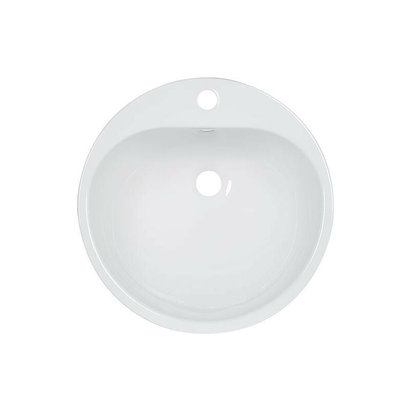 Banyo - Evier a encastrer Alape EW3 sans trop-plein, diam. 475 mm blanc