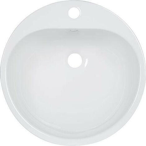 Evier a encastrer Alape EW3 sans trop-plein, diam. 475 mm blanc