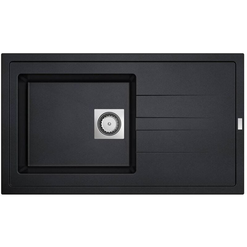 CAREA - Évier Granit ARCOS 1 cuve - Couleur - Noir - Noir