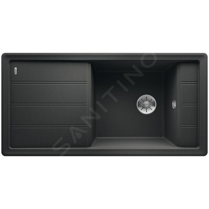 Blanco - Faron xl 6 - Évier en silgranit 100x50 cm, noir 525896