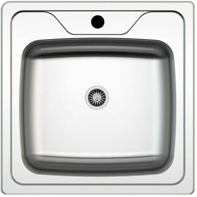 Samet - Evier à encastrer monocuve 50x50 cm - Classic N24435AS