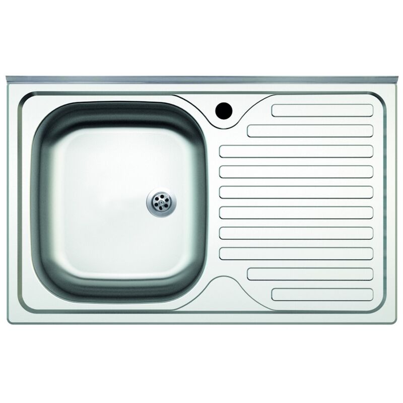 Samet - Evier monocuve avec égouttoir à droite 80x50 cm SA216