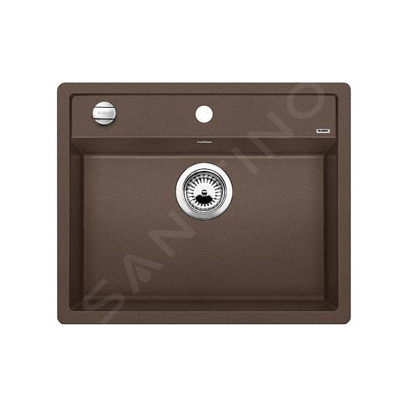 Blanco - Dalago 6 - Évier en silgranit, 615x510 mm, avec commande de vidage, café 515066