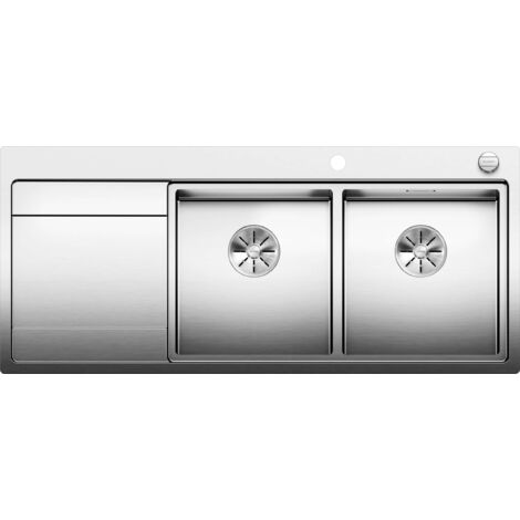 Evier Blanco Divon II 8 S-IF Inox - 000000 - Egouttoir A gauche