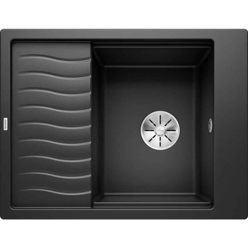 Blanco - Evier Elon 45S Silgranit - noir - Vidage : Automatique