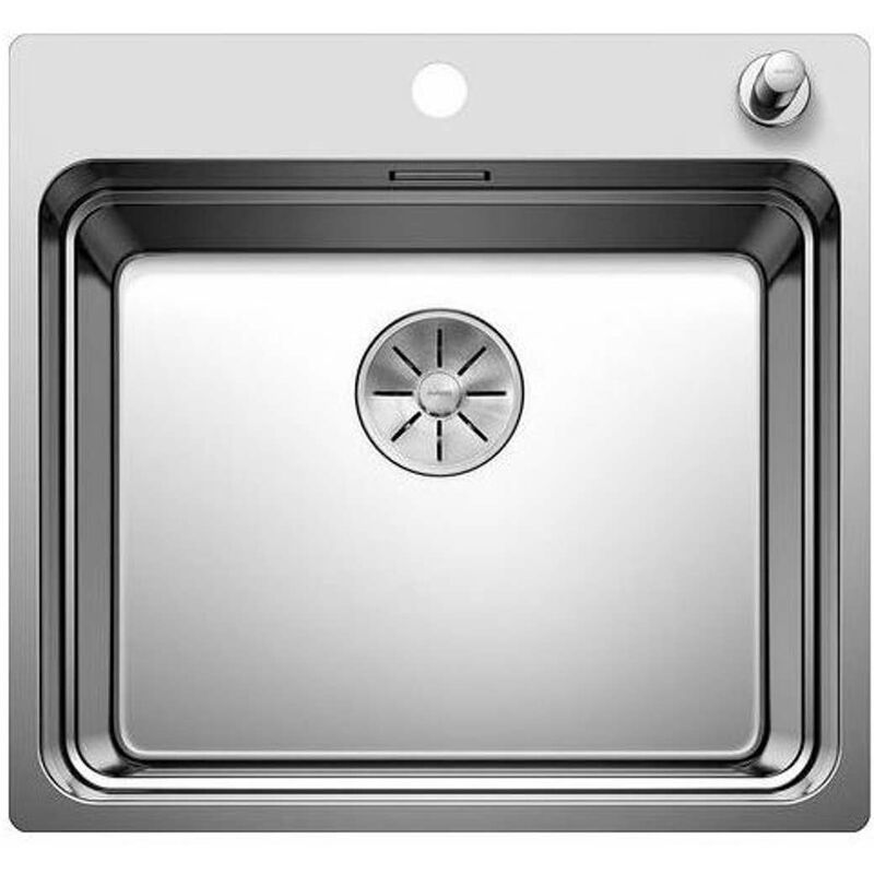Blanco - Etagon 500 - Évier, 54x50 cm, avec commande du vidage et rails, inox 521748