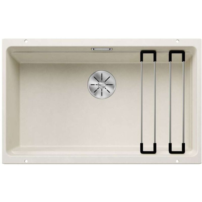 Blanco Etagon 700 - Évier en silgranit, 73x46 cm, avec accessoires, InFino, blanc doux 527078
