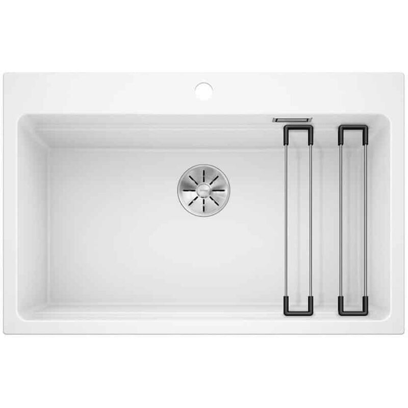 Blanco - Evier Etagon 8 Silgranit - blanc - Vidage : Manuel