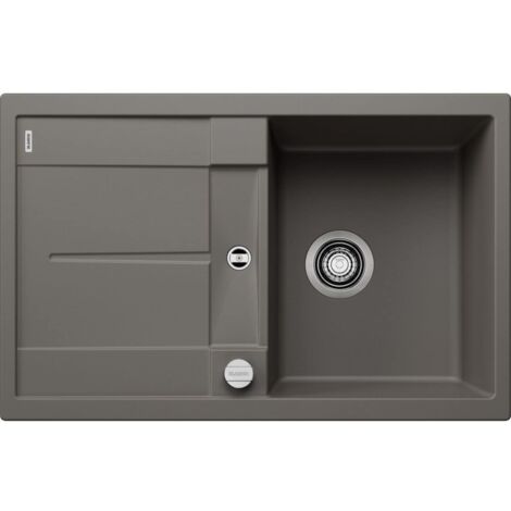 Evier Blanco Metra 45S Silgranit - GRIS VOLCAN - Vidage : Manuel